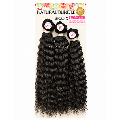 Smart Braid Natural Bundle Deep Curl 3X (2) Darkest Brown