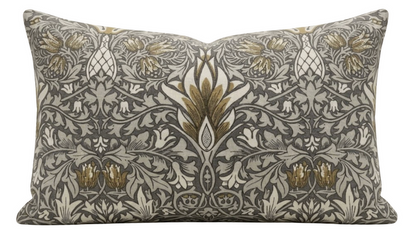 Snakeshead Pillow Cover in Grey Gold