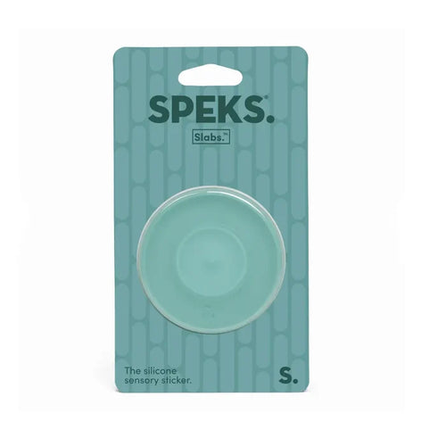 Speks Slabs Silicone Sensory Sticker - Path Circle Teal