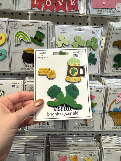 St. Pat's Beer Stein Magnets S/3