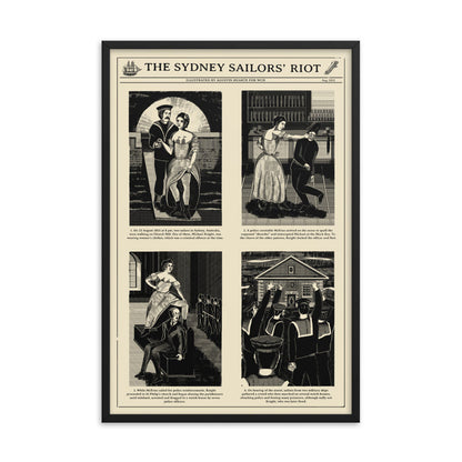 Sydney Sailors' Riot Framed Poster