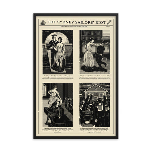 Sydney Sailors' Riot Framed Poster