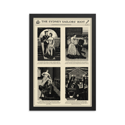 Sydney Sailors' Riot Framed Poster