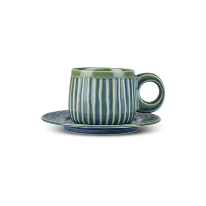 Tasse à Thé Karaca Arthur Vert & Bleu, 260 ml