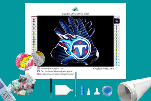 Tennessee Titans NFL Gloves Diamond Painting-Diamond Painting Hut