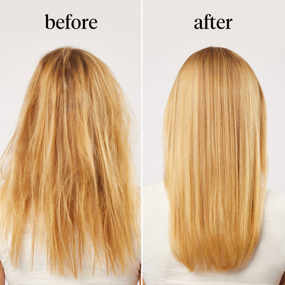 KITSCH Argan Milk Leave-In Conditioner — before and after model comparison — visibly smoother, shinier hair after one use
