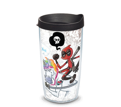 Tervis Marvel Comics: Deadpool - "Let's do this" Tumblers with Wrap and Travel Lid