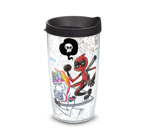 Tervis Marvel Comics: Deadpool - "Let's do this" Tumblers with Wrap and Travel Lid