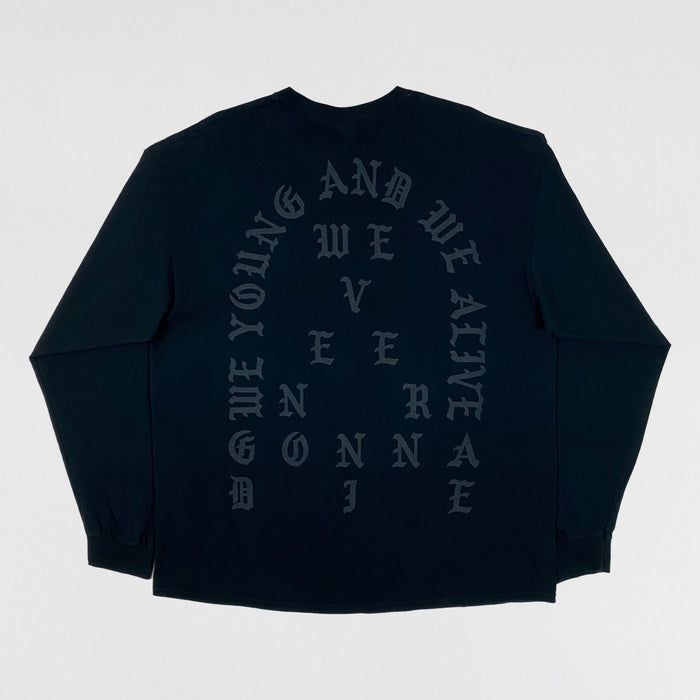 The Life of Pablo 2016 Chicago 'Famous' Long Sleeve In Black