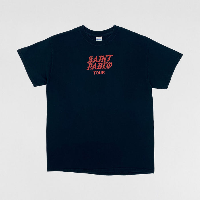 The Life of Pablo 2016 Saint Pablo Tour 'General Admission' Tee In Black