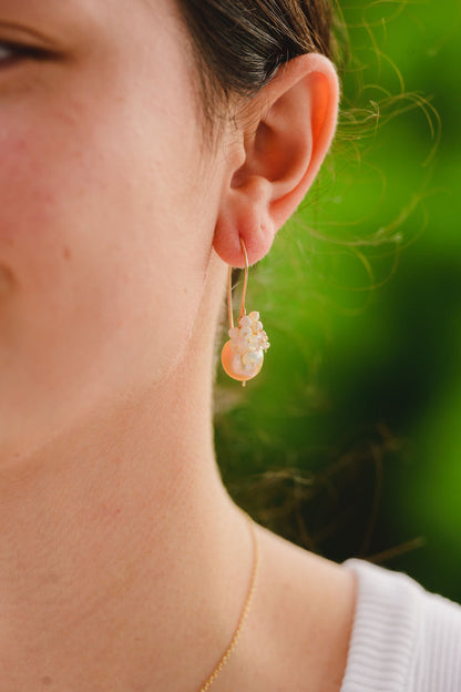 Trellis hook earrings - South Sea