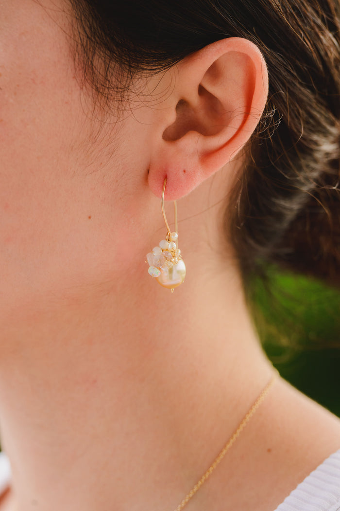 Trellis hook earrings - South Sea