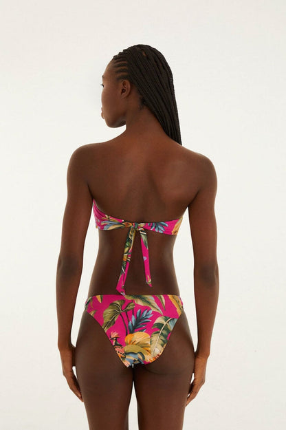 Tropicalia Bandeau Bikini Top-Swimwear-Uniquities