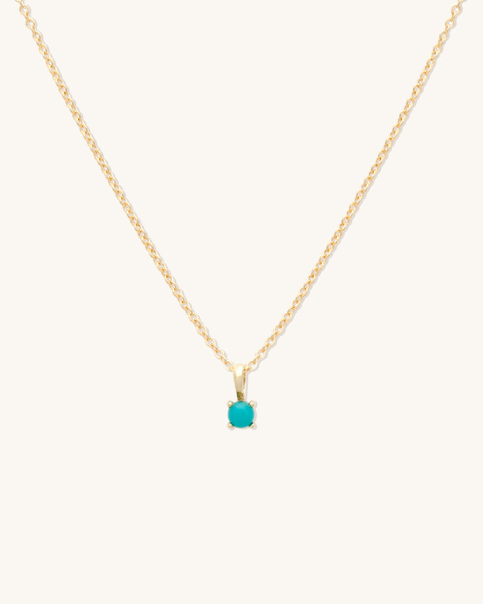 Turquoise Birthstone Necklace