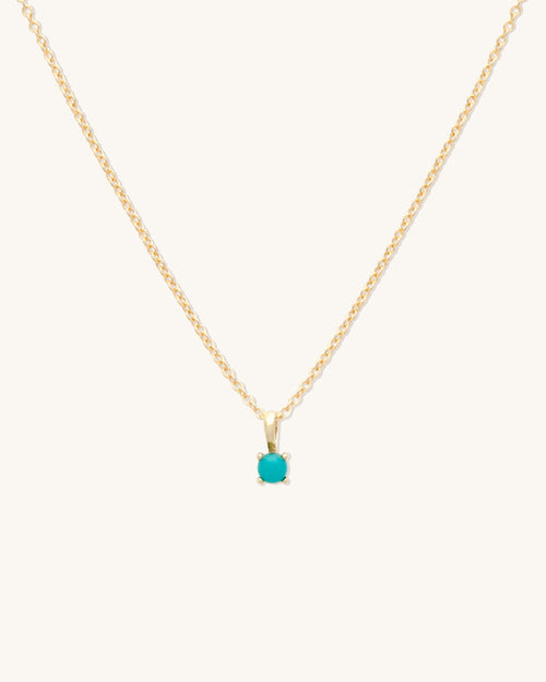 Turquoise Birthstone Necklace