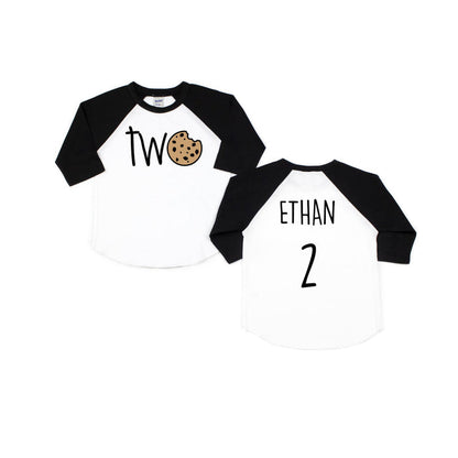 "Two Cookie" Second Birthday Raglan