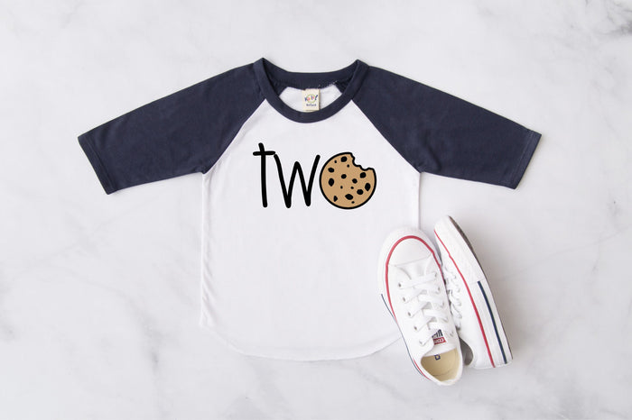 "Two Cookie" Second Birthday Raglan