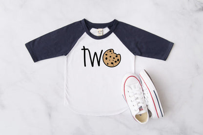 "Two Cookie" Second Birthday Raglan