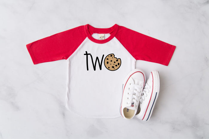 "Two Cookie" Second Birthday Raglan