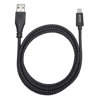 black usb to lightning bolt cable