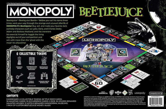Monopoly Beetlejuice Board Game - Kryptonite Character Store