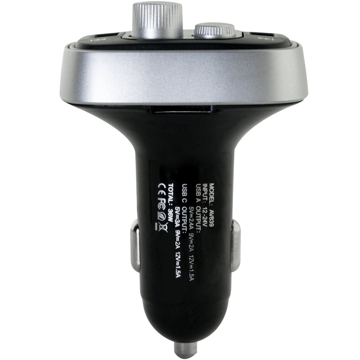 isimple bluetooth adapter usb for car side view