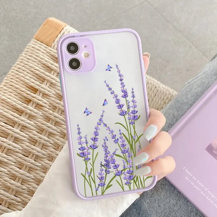 for iphone13 / purple flower 2
