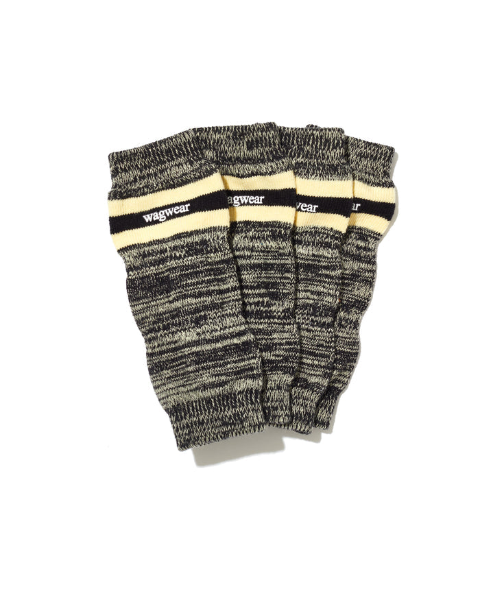 Wagwarmers in grey melange with stripe