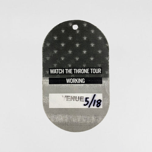 Watch The Throne 2012 European Tour Backstage Passes By Virgil Abloh