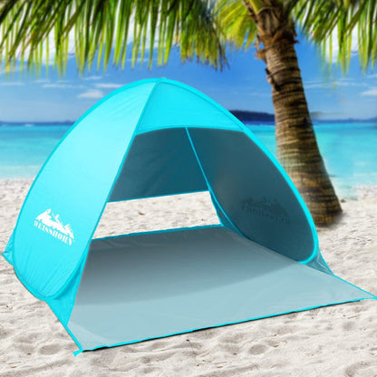 Weisshorn Pop Up Beach Tent Camping Hiking 3 Person Sun Shade Fishing Shelter-Home Living Store-Sporting Goods > Outdoor Recreation > Camping & Hiking > Tents