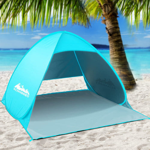 Weisshorn Pop Up Beach Tent Camping Hiking 3 Person Sun Shade Fishing Shelter-Home Living Store-Sporting Goods > Outdoor Recreation > Camping & Hiking > Tents
