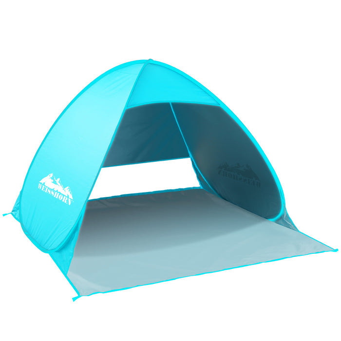 Weisshorn Pop Up Beach Tent Camping Hiking 3 Person Sun Shade Fishing Shelter-Home Living Store-