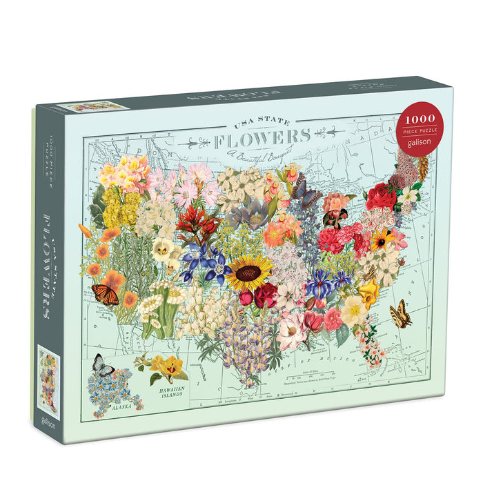 Wendy Gold USA State Flowers 1000 Piece Jigsaw Puzzle 1000 Piece Puzzles Wendy Gold Collection