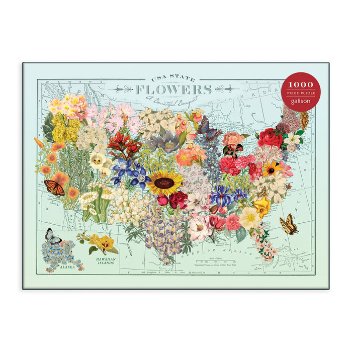 Wendy Gold USA State Flowers 1000 Piece Jigsaw Puzzle 1000 Piece Puzzles Wendy Gold Collection