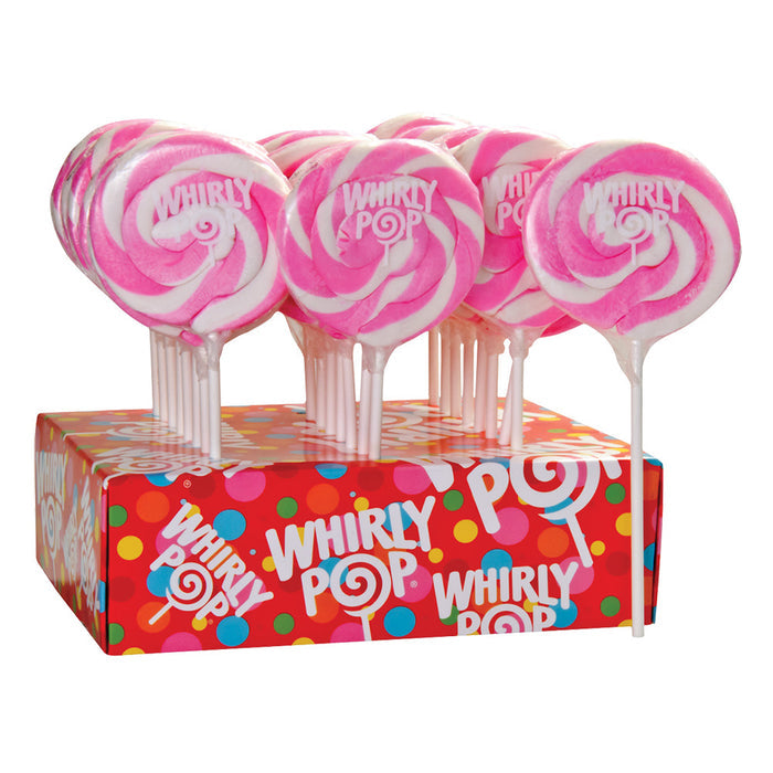 Whirly Pops Light Pink Bubblegum - 24ct