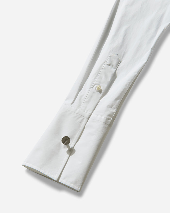 Jean Paul Gaultier Wmns Stretch Cotton Shirt With Body Detail White Shirts Longsleeve Shirt 25-34-F-CH097-C071 01