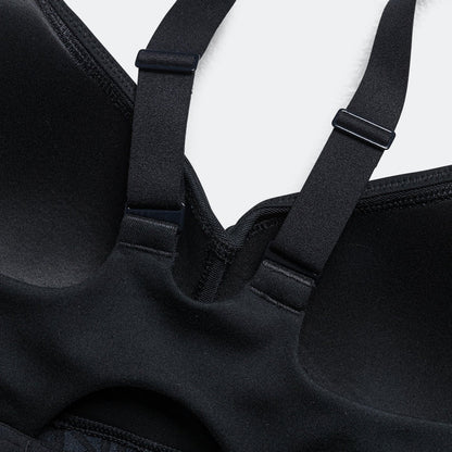 Womens Dri-FIT Indy High Support Bra - Black/Black