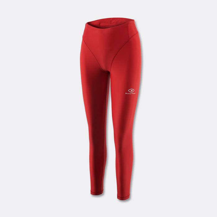 Womens DV + NB Pocketed Long Tights - Goji Red
