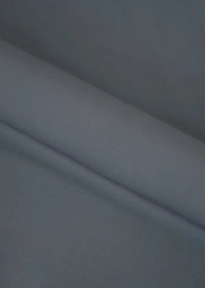 Women's winter grey wash-and-wear fabric in smooth, slightly draped close-up