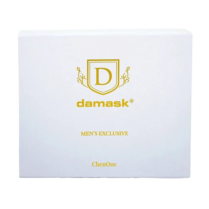 damask ChenOne Wash & Wear packaging box with D logo