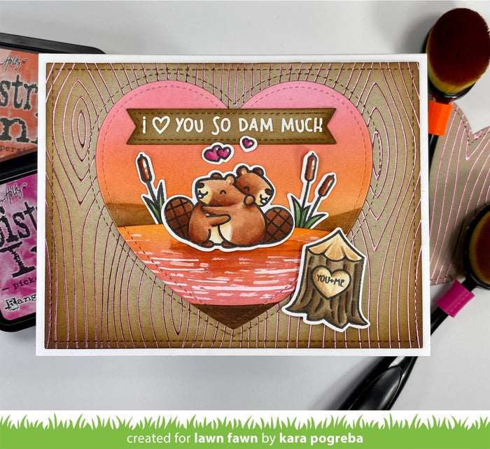 woodgrain background hot foil plate