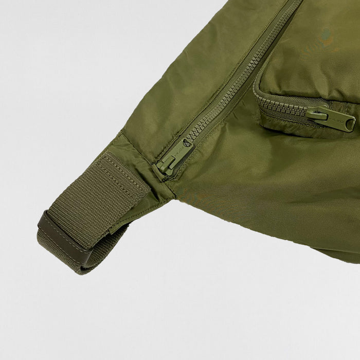 Yeezy Season 5 Nylon Padded Crossbody Bag In Truffle