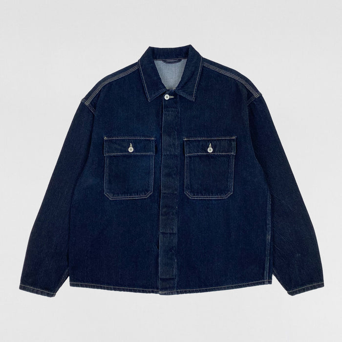 Yeezy Season 6 Unreleased Sample Work Shirt In Denim