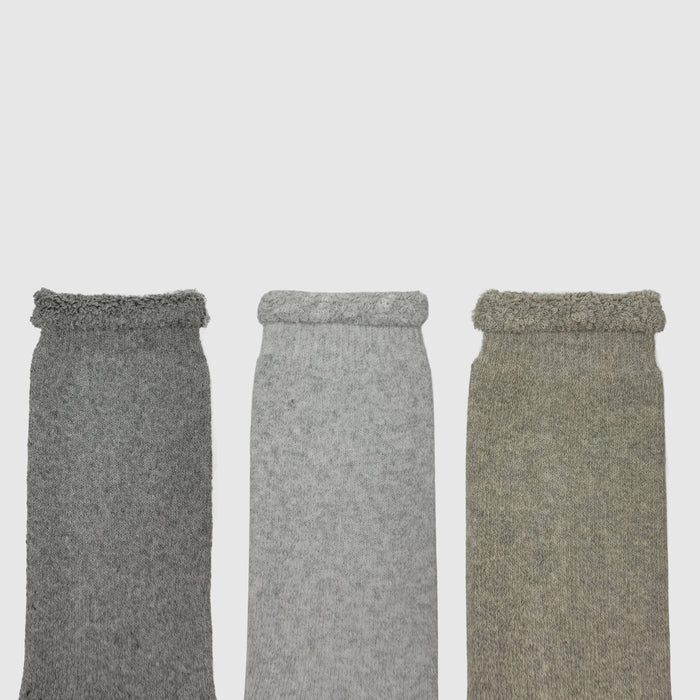 Yeezy Season 7 Bouclette Socks (3-Pack) In Tone Two