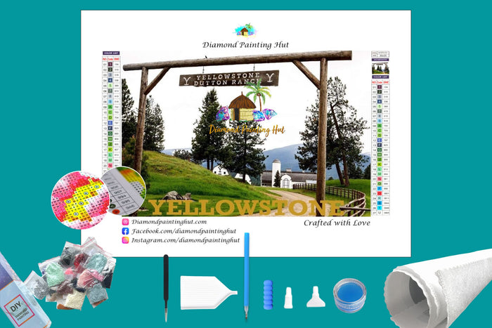 Yellowstone Dutton Ranch Entrance Diamond Painting