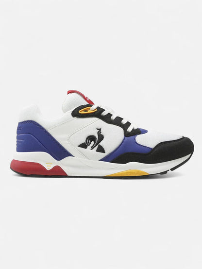 Zapatillas Le Coq Sportif Lcs R500 Sport Blanco Amarillo Rojo Azul